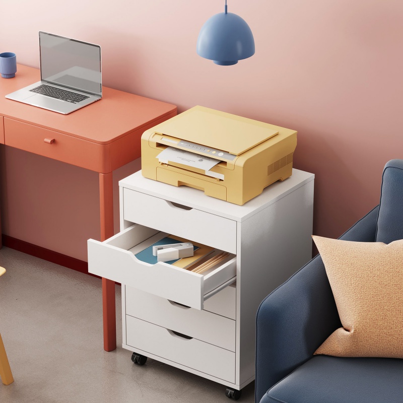 Office Furniture Filing Cabinets - GALAXHERO 5 Drawer Wood Storage File