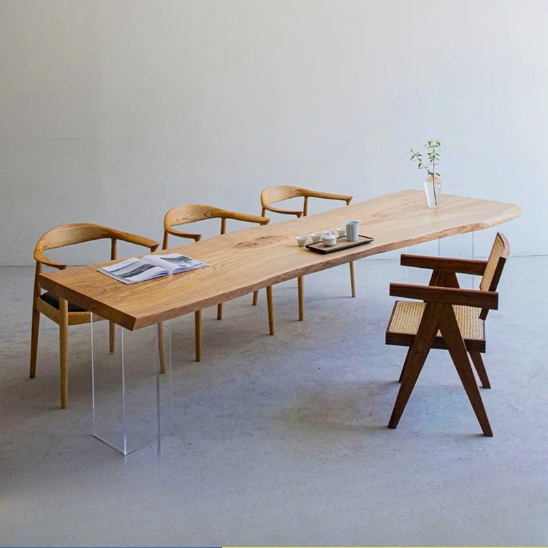 Nordic Solid Wood Acrylic Floa - Office Furniture Desk incelemesi ve fiyatı