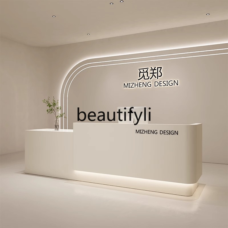 Cream Style Curved Cashier Cou - Reception Desk Counter incelemesi ve fiyatı