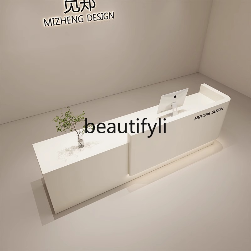 Cream Style Curved Cashier Cou - Reception Desk Counter incelemesi ve fiyatı