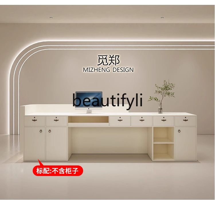 Cream Style Curved Cashier Cou - Reception Desk Counter incelemesi ve fiyatı