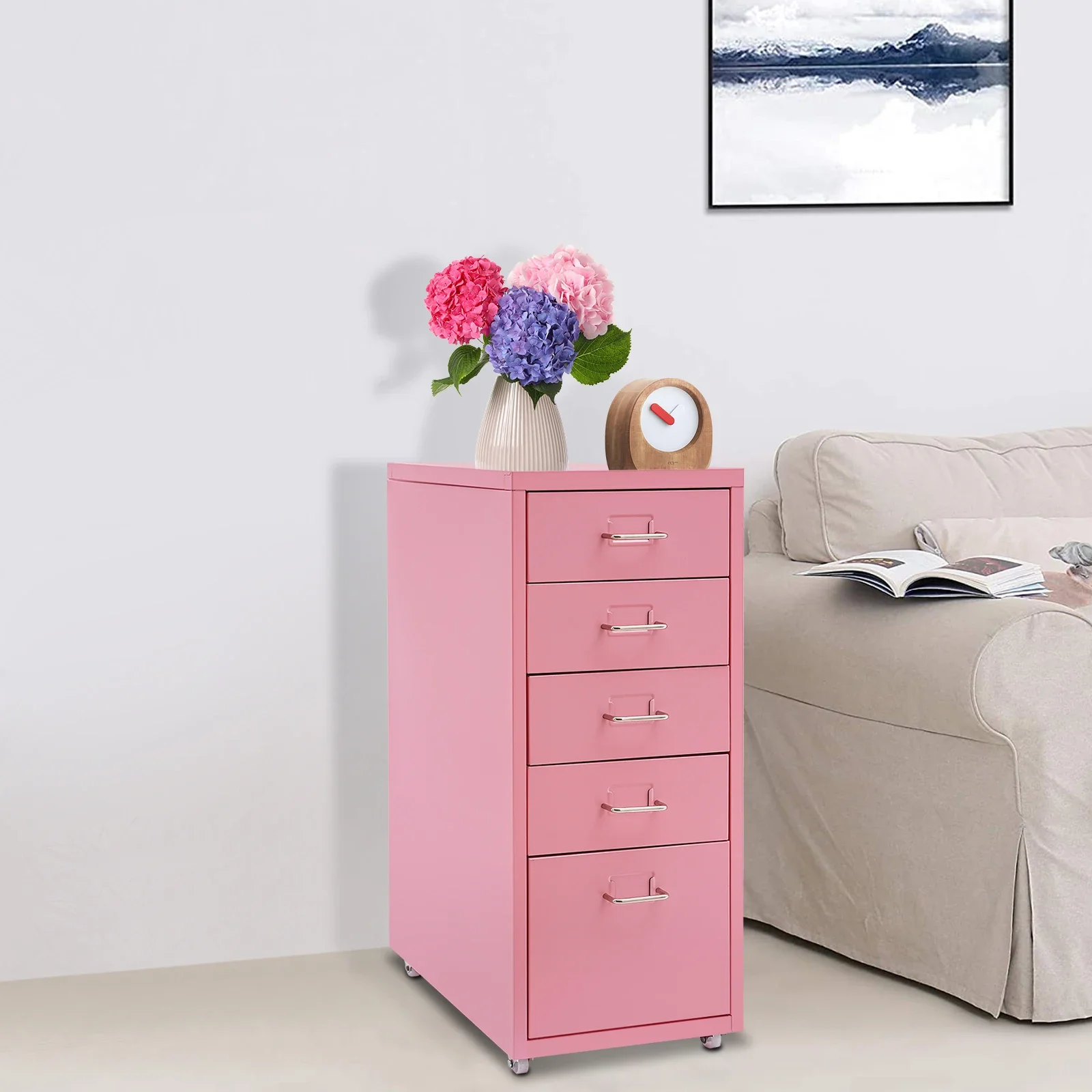 27 In Tall Pink File Cabinet o - Office Furniture Filing Cabinets incelemesi ve fiyatı