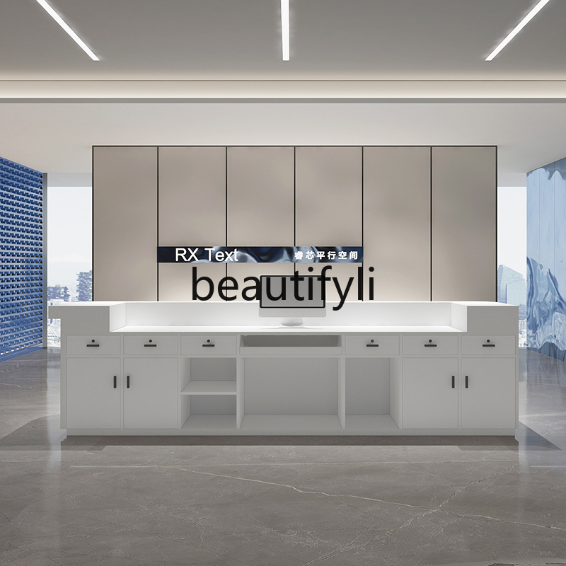 Modern Minimalist Company Fron - Reception Desk Counter incelemesi ve fiyatı