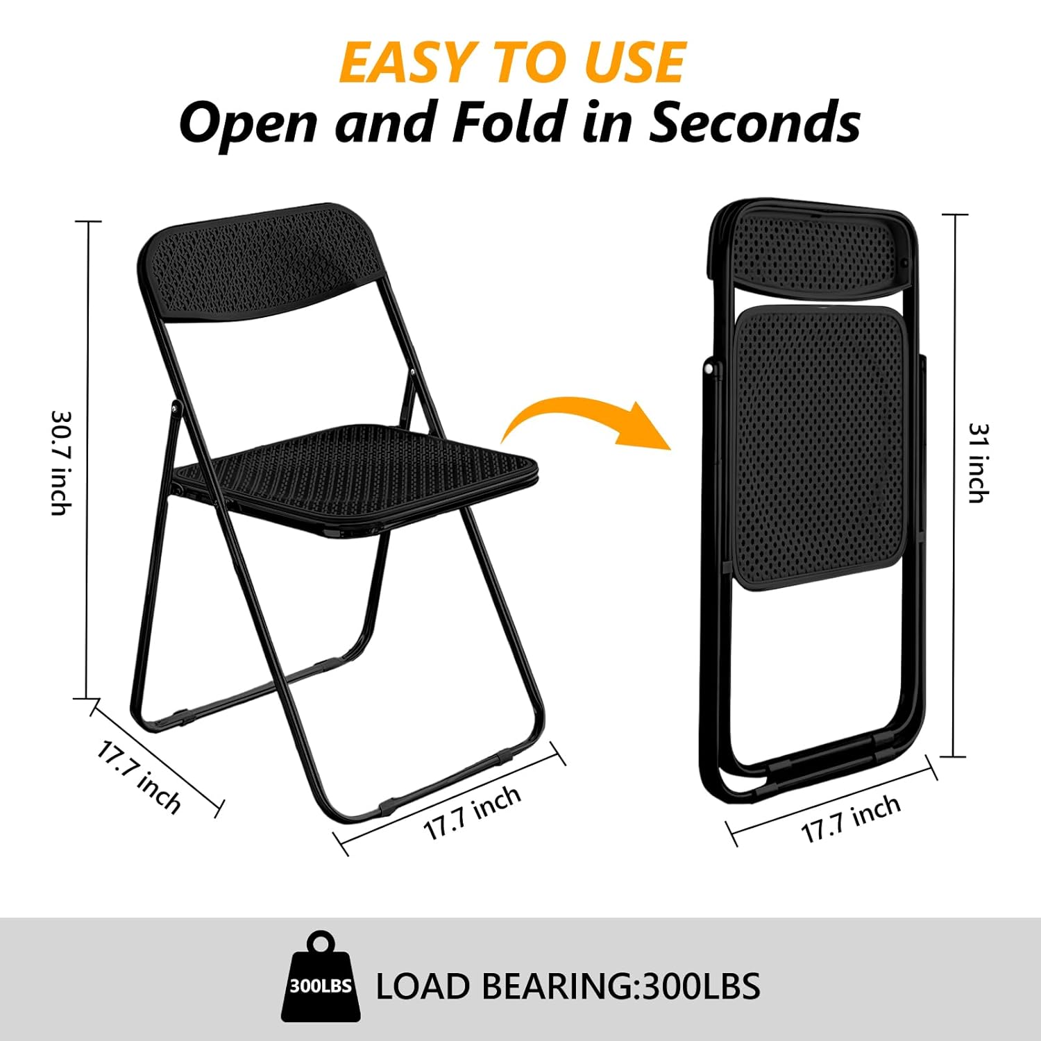 Folding Chairs, 300lb Capacity - Office Furniture Custom incelemesi ve fiyatı