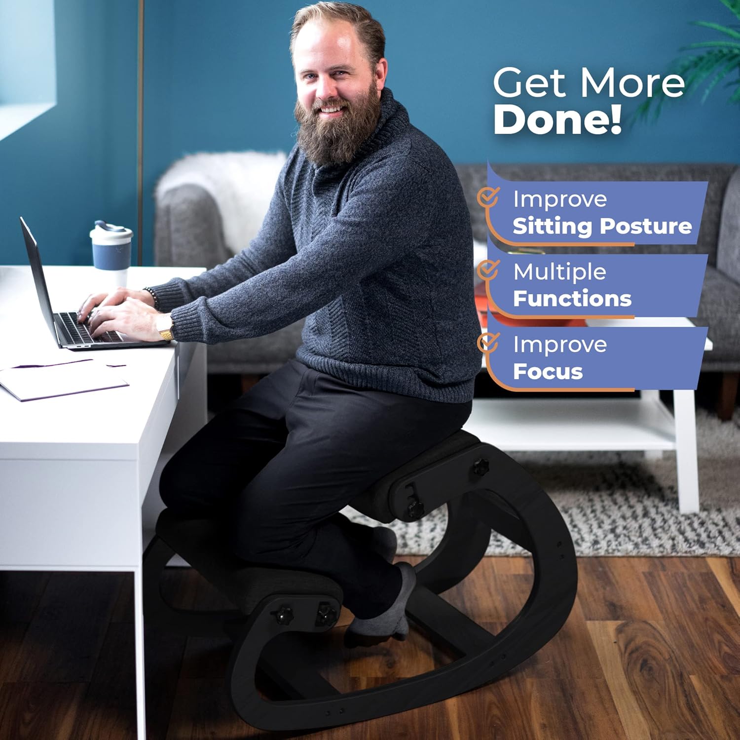 Ergonomic Wooden Kneeling Chai - Office Furniture Desk incelemesi ve fiyatı