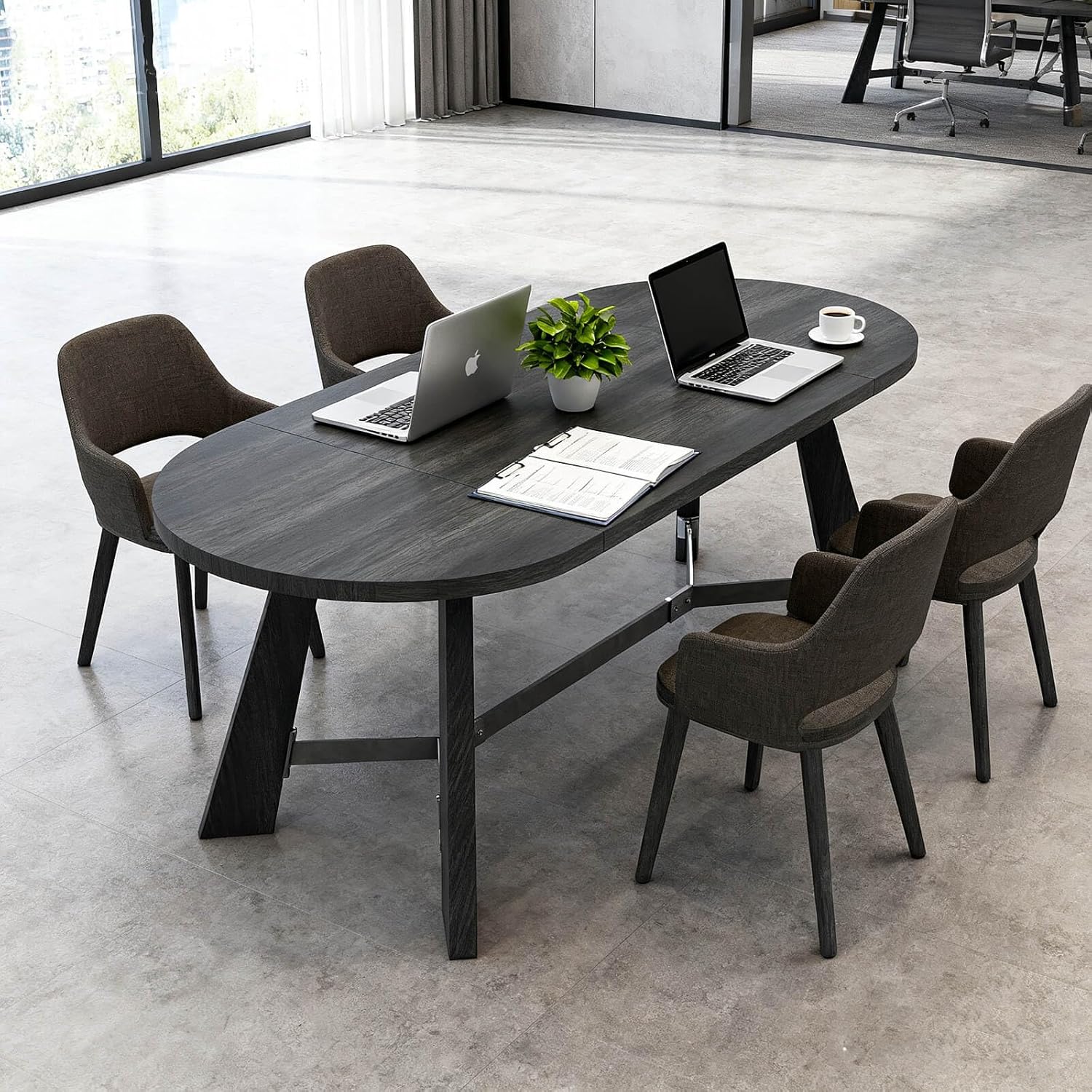 6-8 Person Oval Conference Tab - Office Furniture Custom incelemesi ve fiyatı