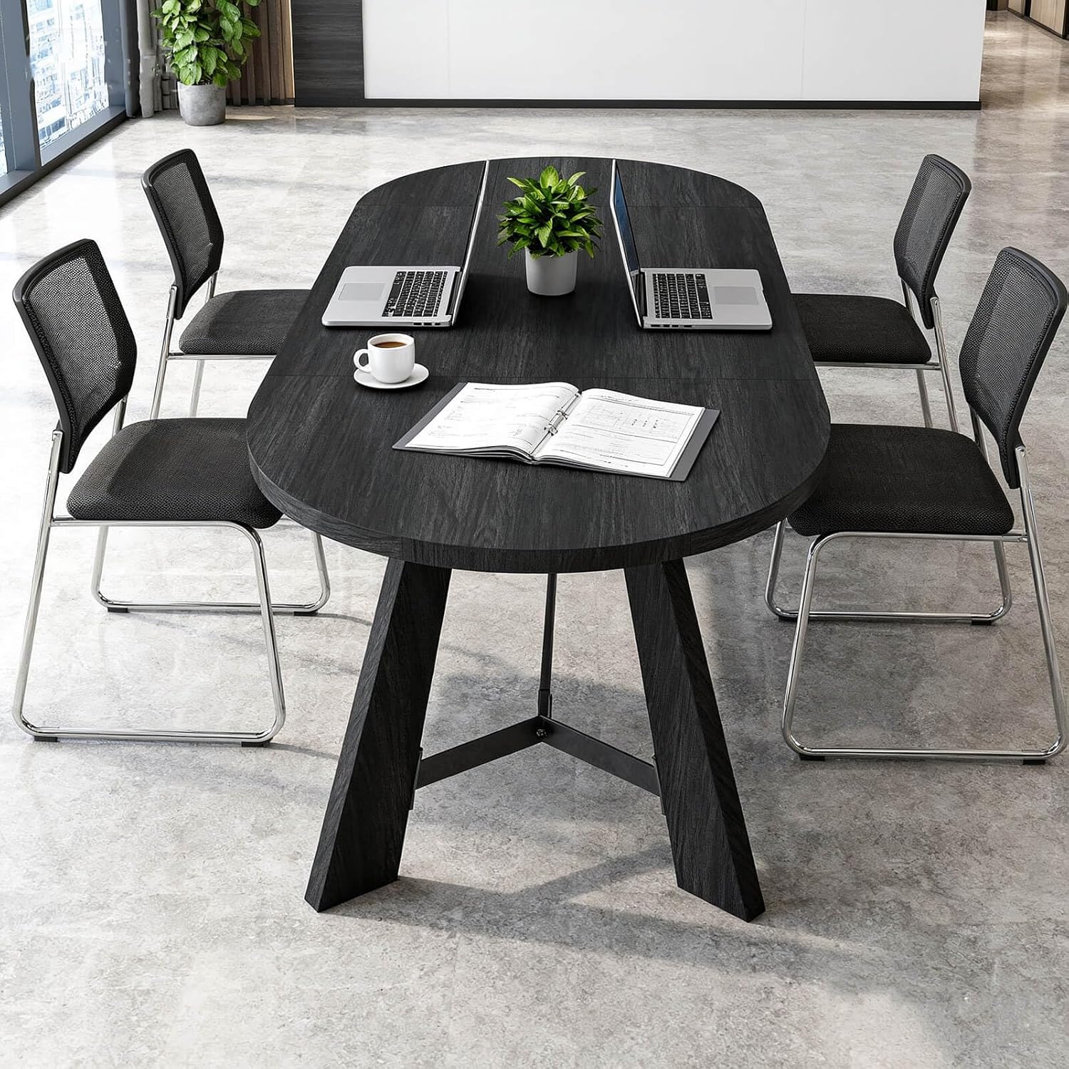6-8 Person Oval Conference Tab - Office Furniture Custom incelemesi ve fiyatı