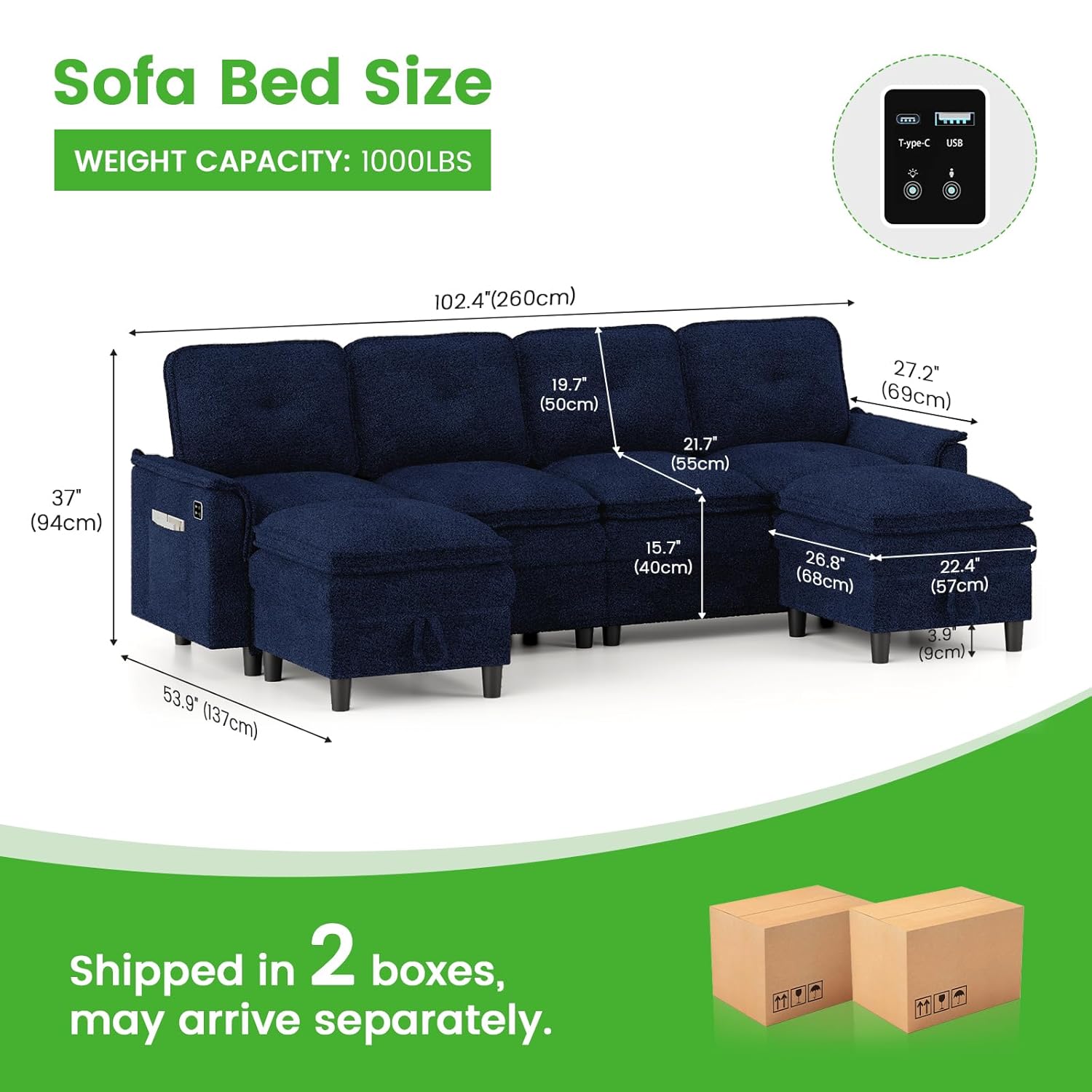 U/L Shaped 4 Seat Sectional So - Office Furniture Custom incelemesi ve fiyatı