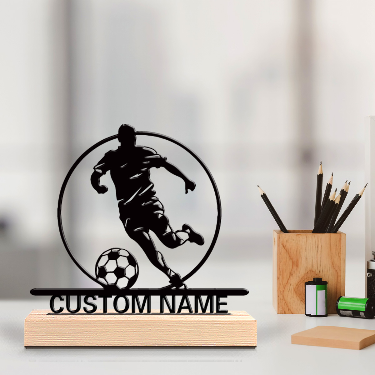 Custom Soccer Player Metal Sta - Office Furniture Desk incelemesi ve fiyatı