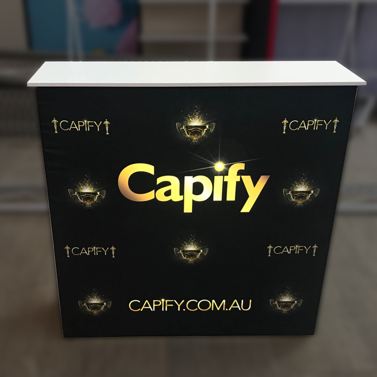 Aluminum Backlit Pop up Trade  - Reception Desk Counter incelemesi ve fiyatı