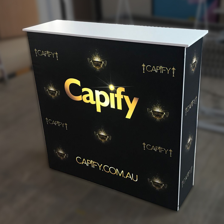 Aluminum Backlit Pop up Trade  - Reception Desk Counter incelemesi ve fiyatı