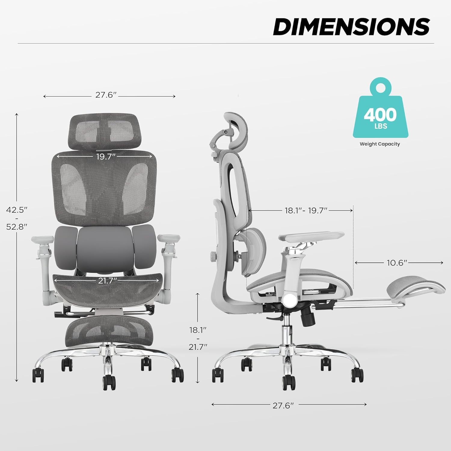 Ergonomic Mesh Chair 3-Zone Lu - Office Furniture Zone incelemesi ve fiyatı