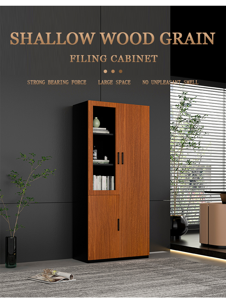 Hot Sale Brown Wood Grain Meta - Office Furniture Filing Cabinets incelemesi ve fiyatı